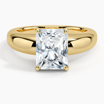 Adrian Solitaire Ring Yellow Gold 18k Radiant Engagement Ring