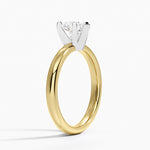 Comfort Fit 2.5mm Ring Yellow Gold 18k Heart Engagement Ring