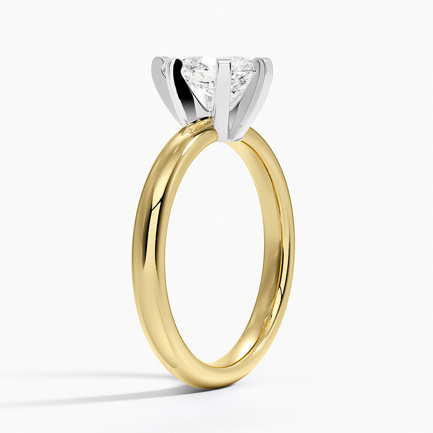 Comfort Fit 2.5mm Ring Yellow Gold 18k Pear Engagement Ring