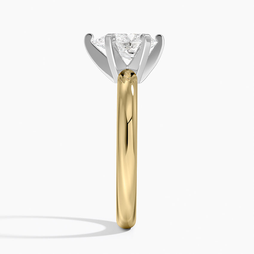 Comfort Fit 2.5mm Ring Yellow Gold 18k Pear Engagement Ring