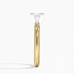 Comfort Fit 2.5mm Ring Yellow Gold 18k Princess Engagement Ring