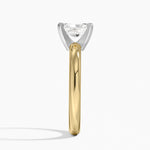 Comfort Fit 2.5mm Ring Yellow Gold 18k Radiant Engagement Ring
