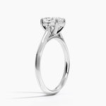 Piper Knife Edge Solitaire Ring Platinum Oval Engagement Ring