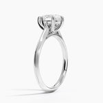 Piper Knife Edge Solitaire Ring Platinum Pear Engagement Ring