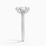 Piper Knife Edge Solitaire Ring Platinum Pear Engagement Ring