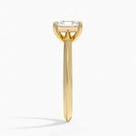 Piper Knife Edge Solitaire Ring Yellow Gold 18k Radiant Engagement Ring
