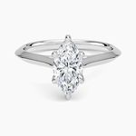 Piper Knife Edge Solitaire Ring Platinum Marquise Engagement Ring