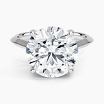 Piper Knife Edge Solitaire Ring Platinum Round Engagement Ring