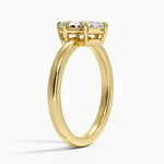 Dara Low-Profile Solitaire Ring Yellow Gold 18k Marquise Engagement Ring