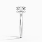 Dara Low-Profile Solitaire Ring Platinum Oval Engagement Ring