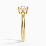 Dara Low-Profile Solitaire Ring Yellow Gold 18k Radiant Engagement Ring