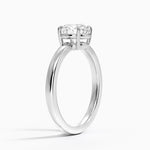 Dara Low-Profile Solitaire Ring Platinum Round Engagement Ring