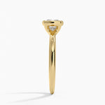 Freesia Bezel Solitaire Ring Yellow Gold 18k Cushion Engagement Ring