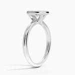 Freesia Bezel Solitaire Ring Platinum Marquise Engagement Ring