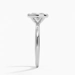 Freesia Bezel Solitaire Ring Platinum Oval Engagement Ring
