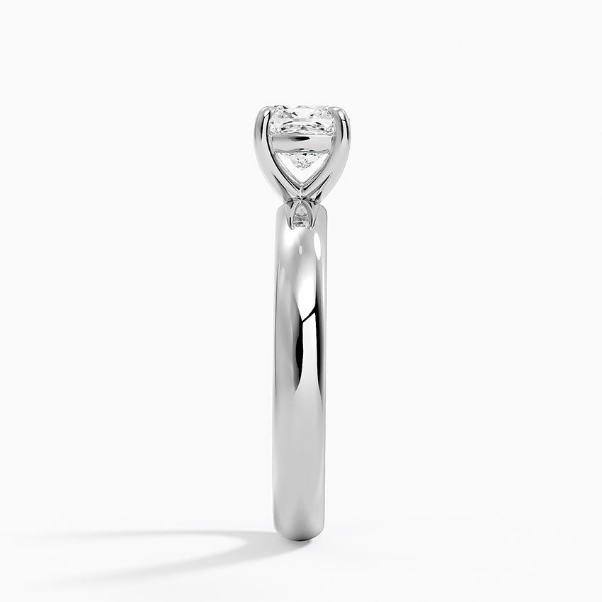Audrey Perfect Fit 3mm Solitaire Ring Platinum Cushion Engagement Ring