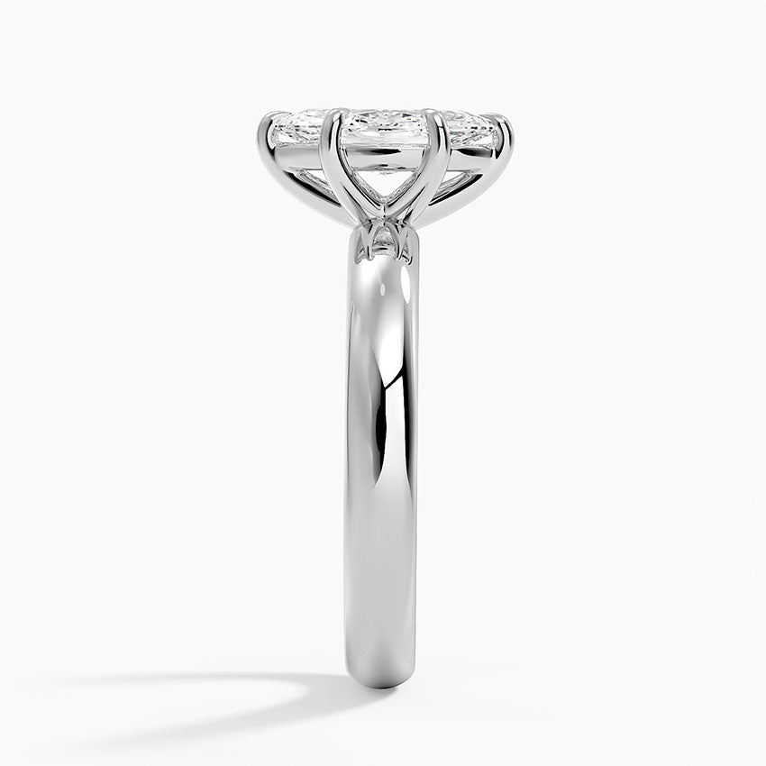 Audrey Perfect Fit 3mm Solitaire Ring Platinum Marquise Engagement Ring