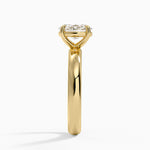 Audrey Perfect Fit 3mm Solitaire Ring Yellow Gold 18k Oval Engagement Ring