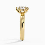 Audrey Perfect Fit 3mm Solitaire Ring Yellow Gold 18k Pear Engagement Ring