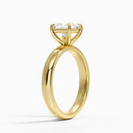 Audrey Perfect Fit 3mm Solitaire Ring Yellow Gold 18k Princess Engagement Ring