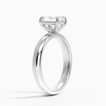 Audrey Perfect Fit 3mm Solitaire Ring Platinum Radiant Engagement Ring
