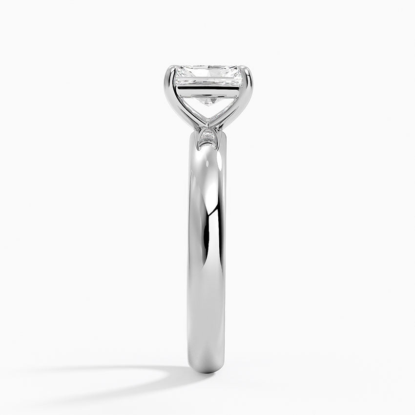 Audrey Perfect Fit 3mm Solitaire Ring Platinum Radiant Engagement Ring