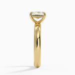 Audrey Perfect Fit 3mm Solitaire Ring Yellow Gold 18k Radiant Engagement Ring
