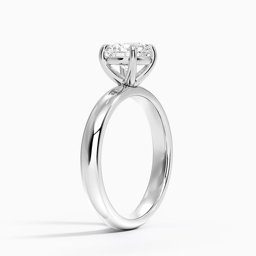 Audrey Perfect Fit 3mm Solitaire Ring Platinum Round Engagement Ring