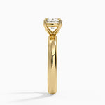 Audrey Perfect Fit 3mm Solitaire Ring Yellow Gold 18k Round Engagement Ring