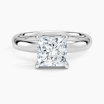 Audrey Perfect Fit 3mm Solitaire Ring Platinum Princess Engagement Ring