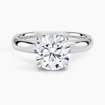 Audrey Perfect Fit 3mm Solitaire Ring Platinum Round Engagement Ring