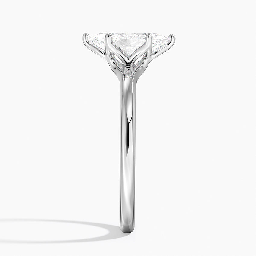 Fleur Solitaire Ring Platinum Marquise Engagement Ring