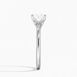 Fleur Solitaire Ring Platinum Princess Engagement Ring