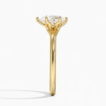 Fleur Solitaire Ring Yellow Gold 18k Pear Engagement Ring