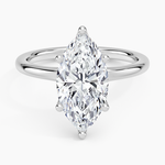 Fleur Solitaire Ring Platinum Marquise Engagement Ring