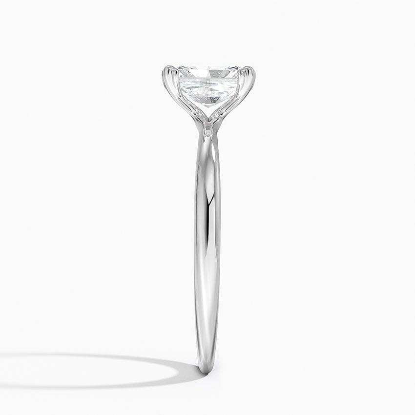 Freesia Triple-Prong Solitaire Ring Platinum Radiant Engagement Ring