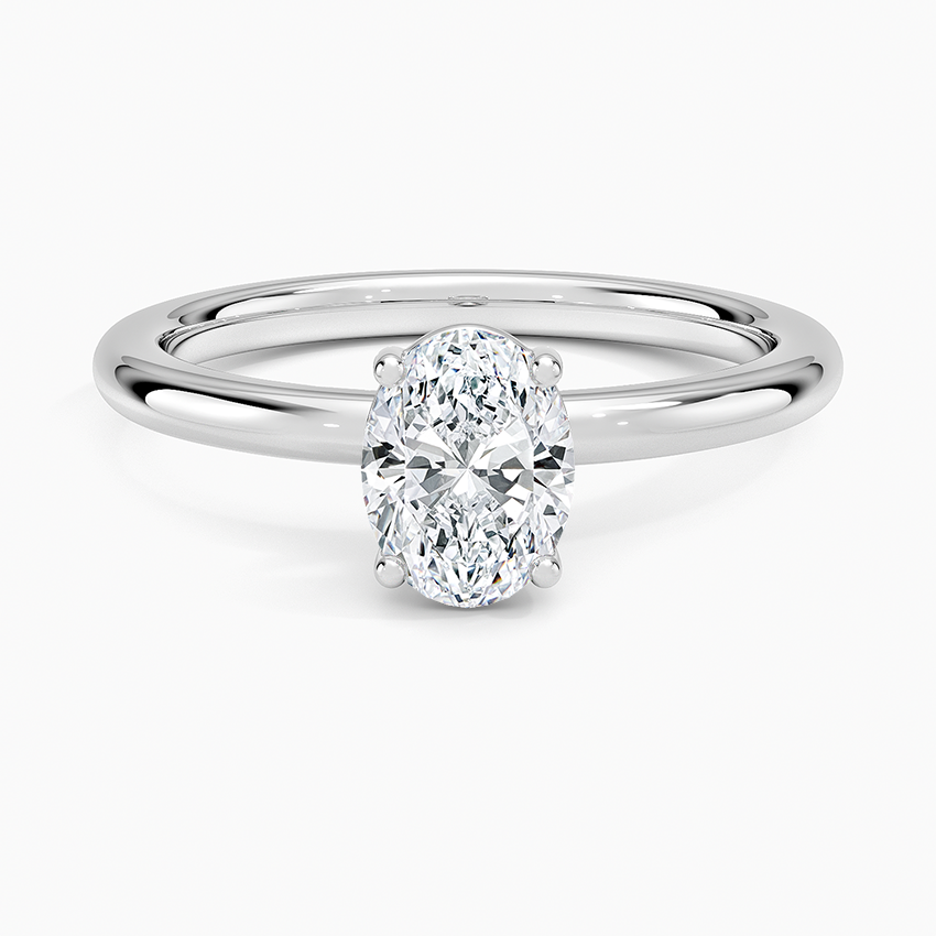 Sydney Perfect Fit 2mm Solitaire Ring Platinum Oval Engagement Ring