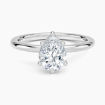 Sydney Perfect Fit 2mm Solitaire Ring Platinum Pear Engagement Ring