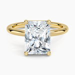 Sydney Perfect Fit 2mm Solitaire Ring Yellow Gold 18k Radiant Engagement Ring