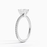 Ballad Three-Quarter Coverage Diamond Ring (1/4 ct. tw.) Platinum Princess Engagement Ring