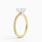 Ballad Three-Quarter Coverage Diamond Ring (1/4 ct. tw.) Yellow Gold 18k Princess Engagement Ring