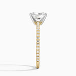 Ballad Three-Quarter Coverage Diamond Ring (1/4 ct. tw.) Yellow Gold 18k Radiant Engagement Ring