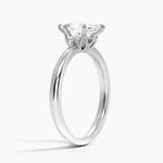 Petal 2mm Solitaire Ring Platinum Marquise Engagement Ring