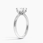 Petal 2mm Solitaire Ring Platinum Radiant Engagement Ring