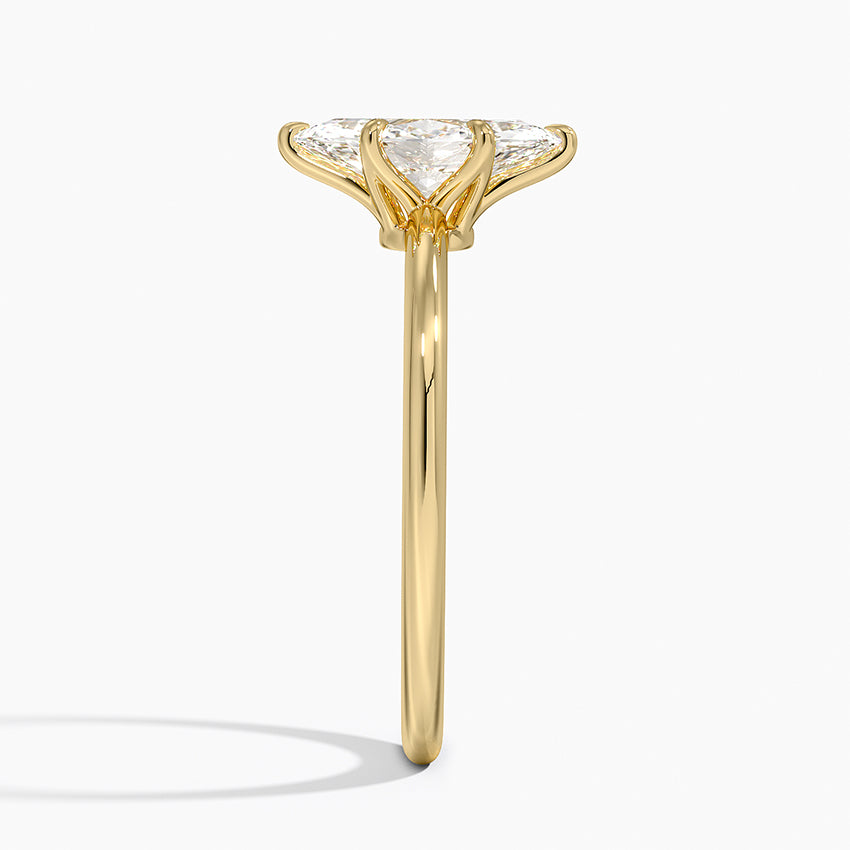 Petite Esme 1.5mm Ring Yellow Gold 18k Marquise Engagement Ring