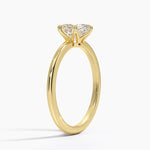 Petite Esme 1.5mm Ring Yellow Gold 18k Oval Engagement Ring