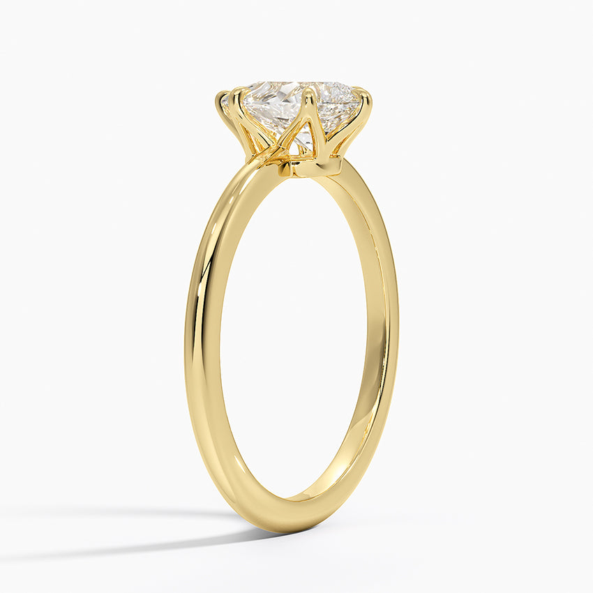 Petite Esme 1.5mm Ring Yellow Gold 18k Pear Engagement Ring