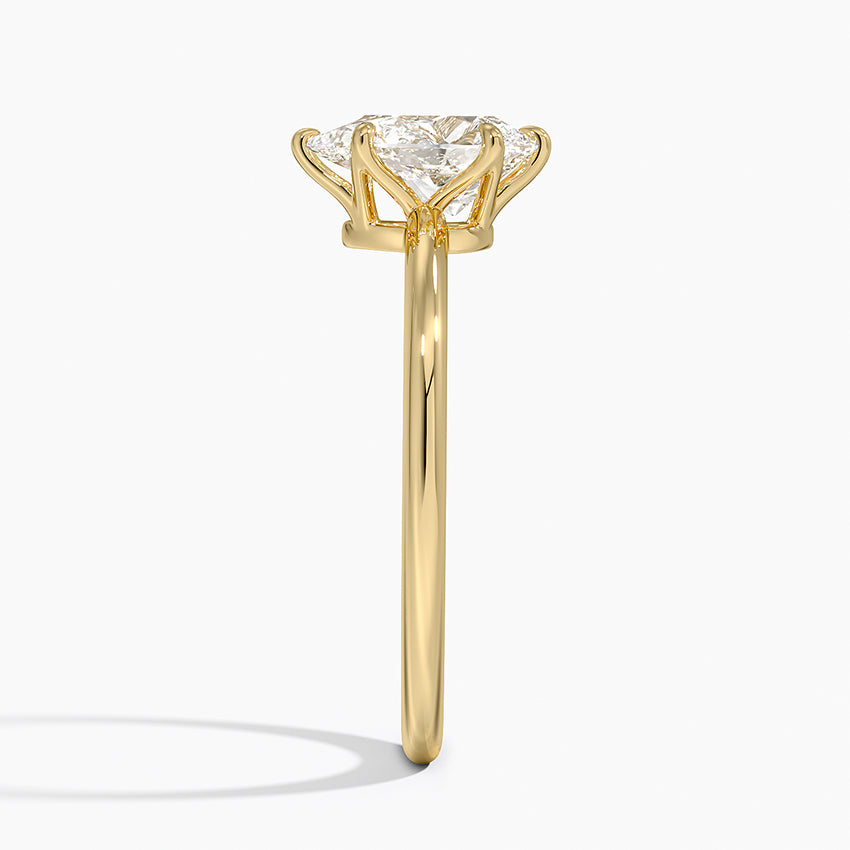 Petite Esme 1.5mm Ring Yellow Gold 18k Pear Engagement Ring
