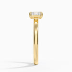 Alice Solitaire Ring Yellow Gold 18k Asscher Engagement Ring