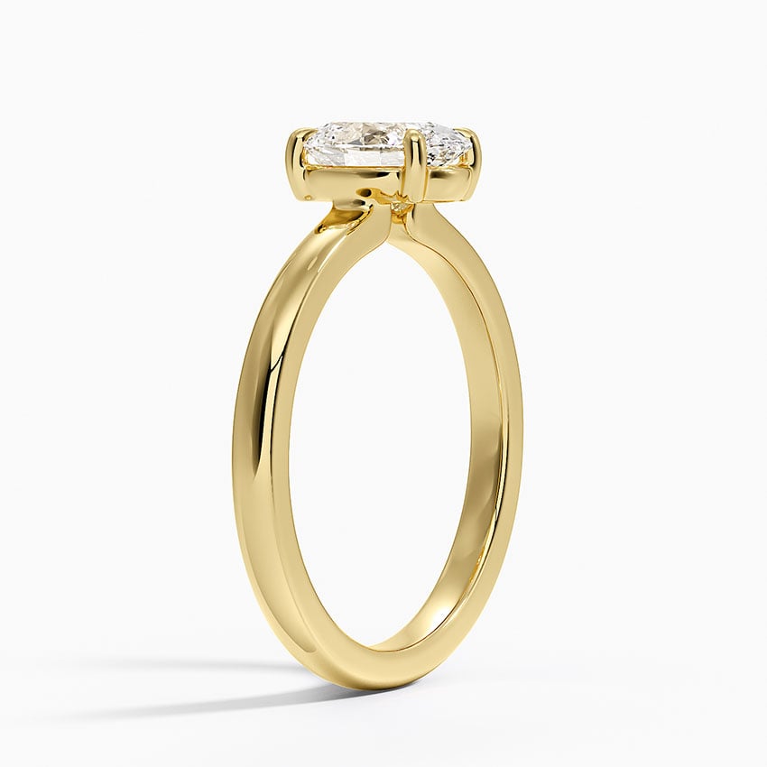 Alice Solitaire Ring Yellow Gold 18k Oval Engagement Ring